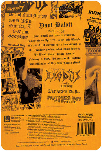Super7 - Paul Baloff ReAction Figure - Metal Mania Fanzine Bundle