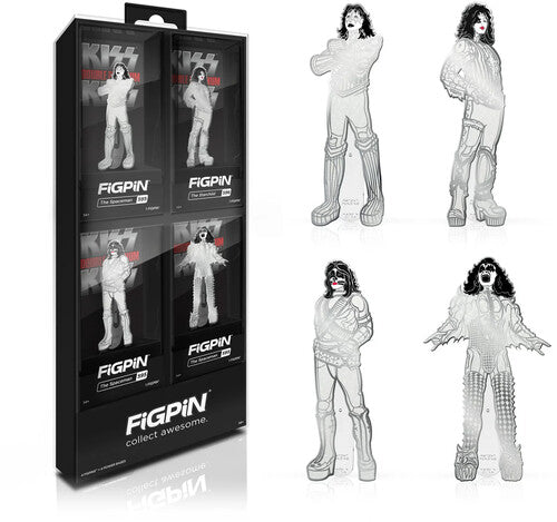 FiGPiN KISS Double Platinum 4 Pack Retail Box Set – Collectible Pins