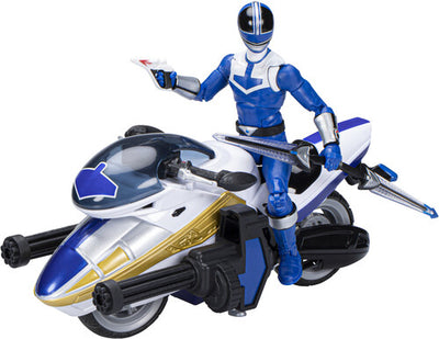 Hasbro Collectibles - Power Rangers Lightning Collection Time Force Blue Ranger and Vector Cycle