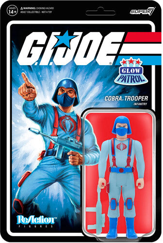 Super7 - G.I. Joe ReAction Figures Wave 1B - Cobra Trooper Y-back (Glow Patrol) (SDCC Exclusive)