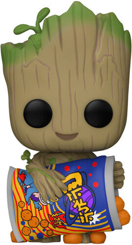 FUNKO POP! MARVEL: I Am Groot - Groot Shorts w/ Cheese Puffs