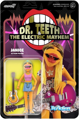 Super7 - Muppets - ReAction Figures Wave 1 - Electric Mayhem Band - Janice