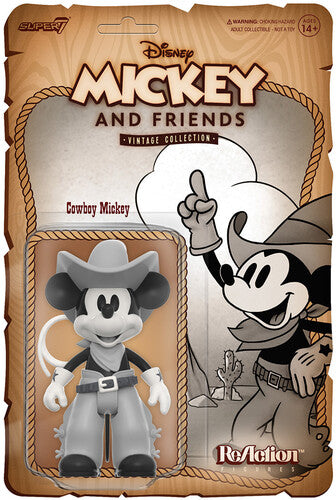 Super7 - Disney ReAction Figures Wave 3 - Vintage Collection - Cowboy Mickey