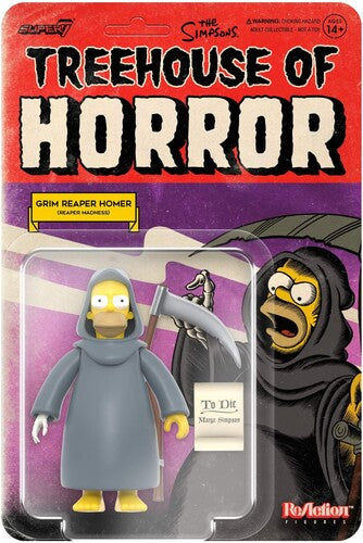 Super7 - The Simpsons - ReAction W4 - Tree House of Horror - Grim Reaper Homer