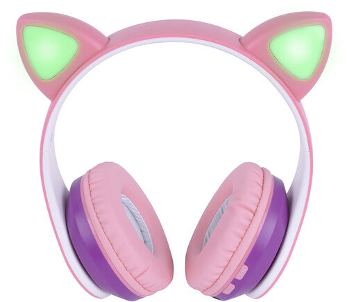 Singing Machine SMK302PP Kids Bluetooth Headphones Pink