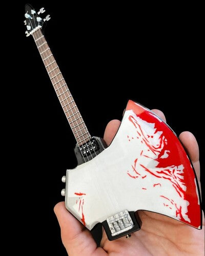 Gene Simmons Kiss Signature BLOOD AXE Mini Bass Guitar Replica Collectible