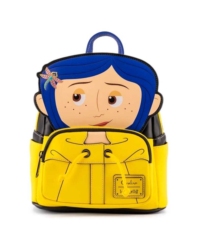 Loungefly Laika Coraline: Rain Coat Cosplay Mini Backpack