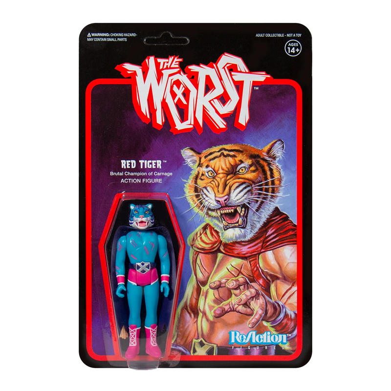 Super7 - The Worst ReAction Figure - Red Tiger (Color 3)