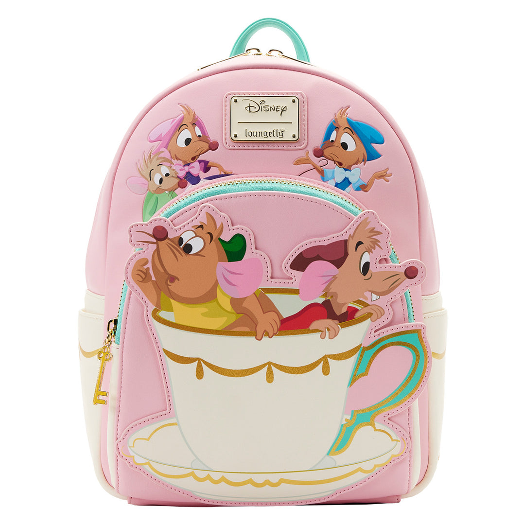 Loungefly Disney: Cinderella - Gus Gus and Jack Teacup Mini Backpack