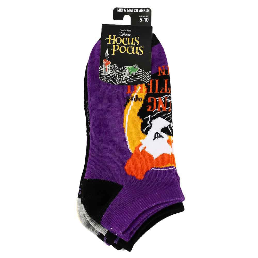 Hocus Pocus Characters 5 Pair Ankle Socks - Socks
