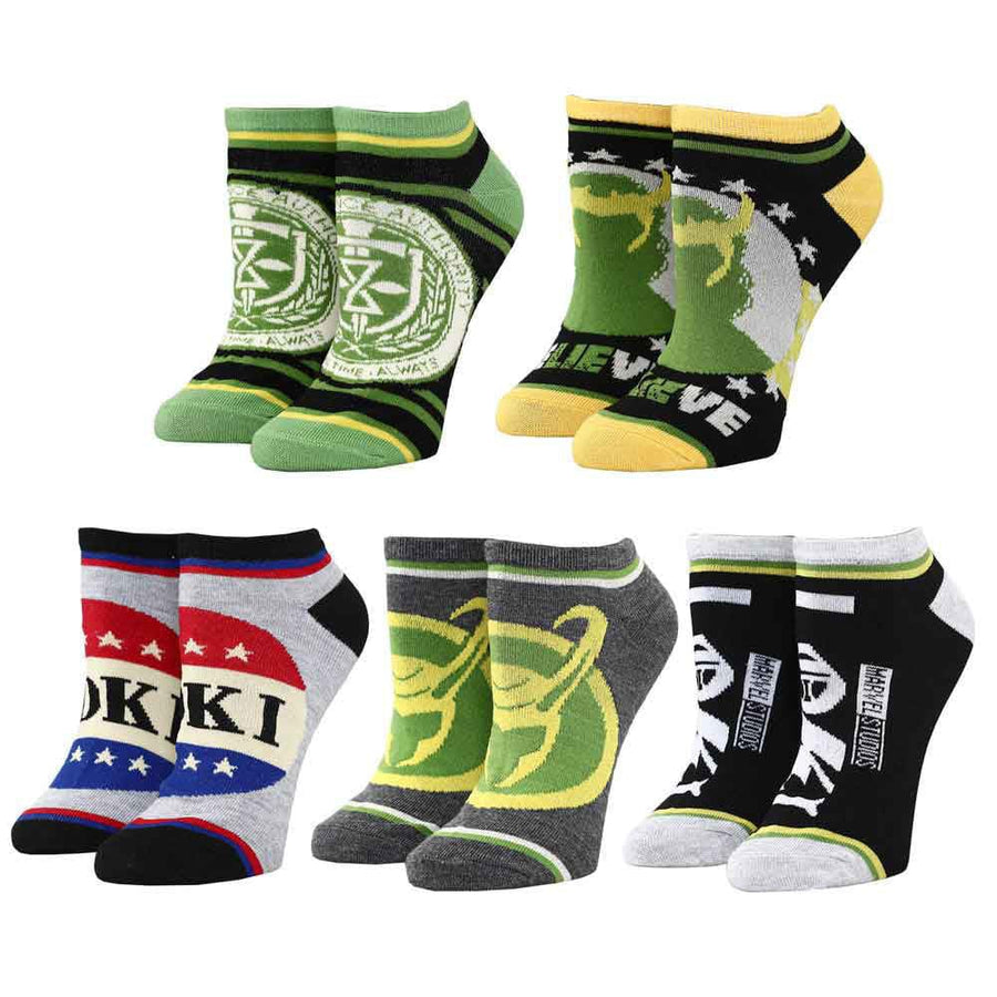 Marvel Loki Campaign 5 Pair Ankle Socks - Socks