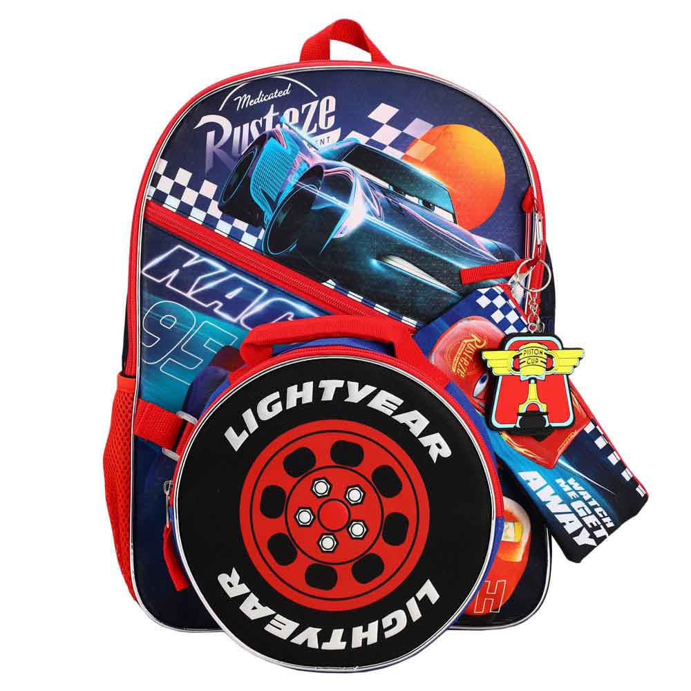 16 Disney Pixar Cars Backpack (5 Piece Set) - Backpacks