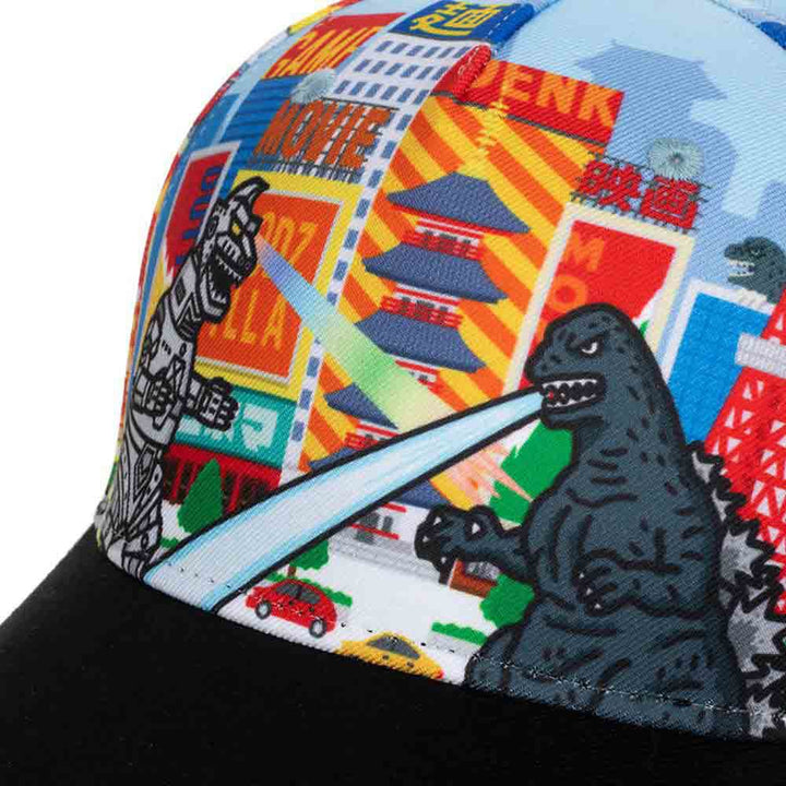 Godzilla Curved Bill Snapback - Clothing - Hats Snapbacks