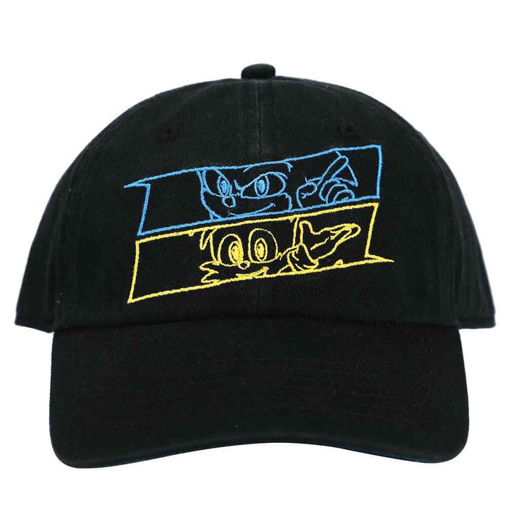 Sonic The Hedgehog 2 & Tails Embroidered Cotton Hat - 