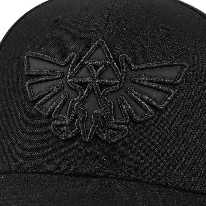 Zelda Hyrule Triforce Raised Embroidered Logo Hat - Clothing