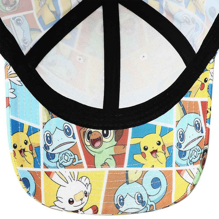 Pokemon Aop Sublimated Comic Grid Hat - Clothing - Hats 