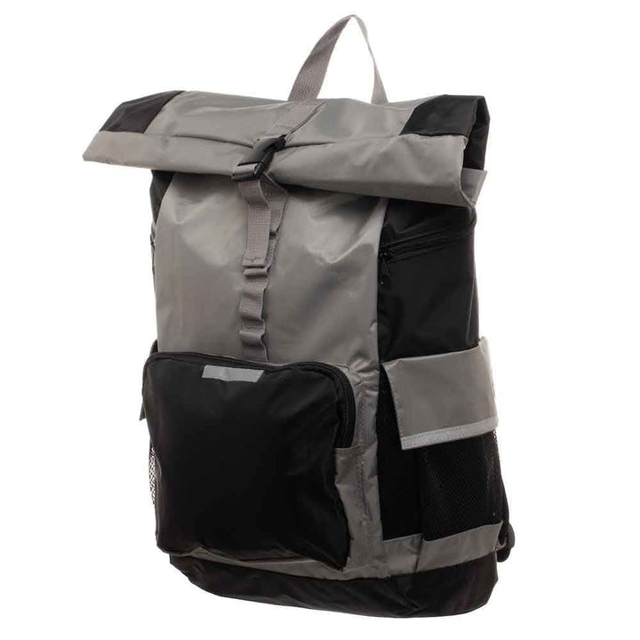 17 Grey Roll Top Laptop Backpack - Backpacks