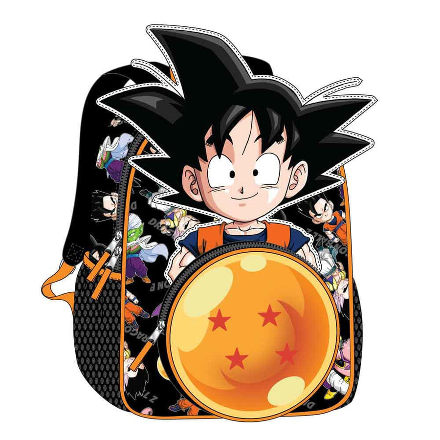 16 Dragon Ball Z Goku Character Die Cut Kids Backpack - 
