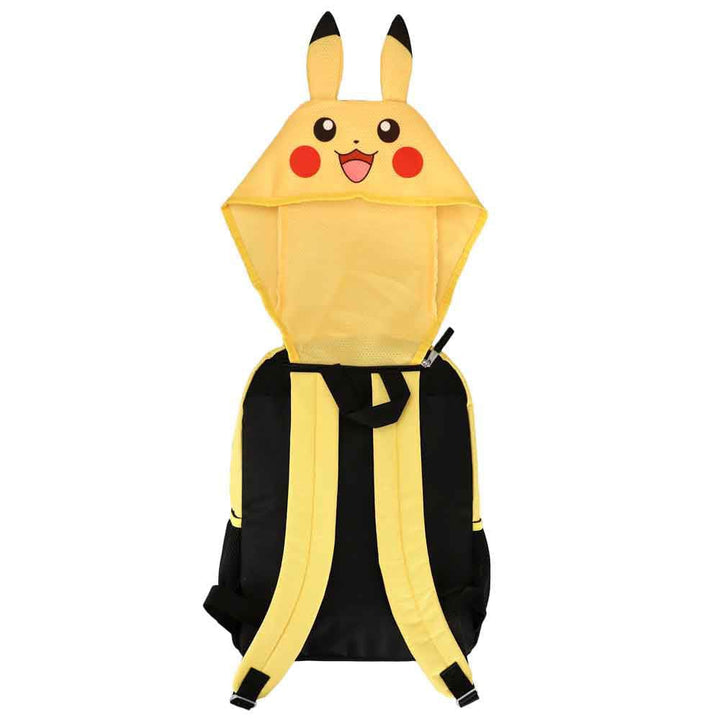 16 Pokemon Pikachu Hooded Kids Backpack - Backpacks