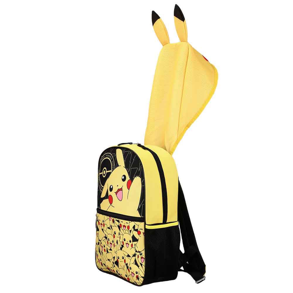 16 Pokemon Pikachu Hooded Kids Backpack - Backpacks