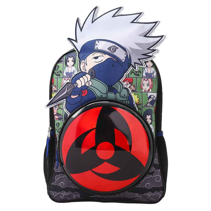 16 Naruto Kakashi Die Cut Kids Backpack - Backpacks