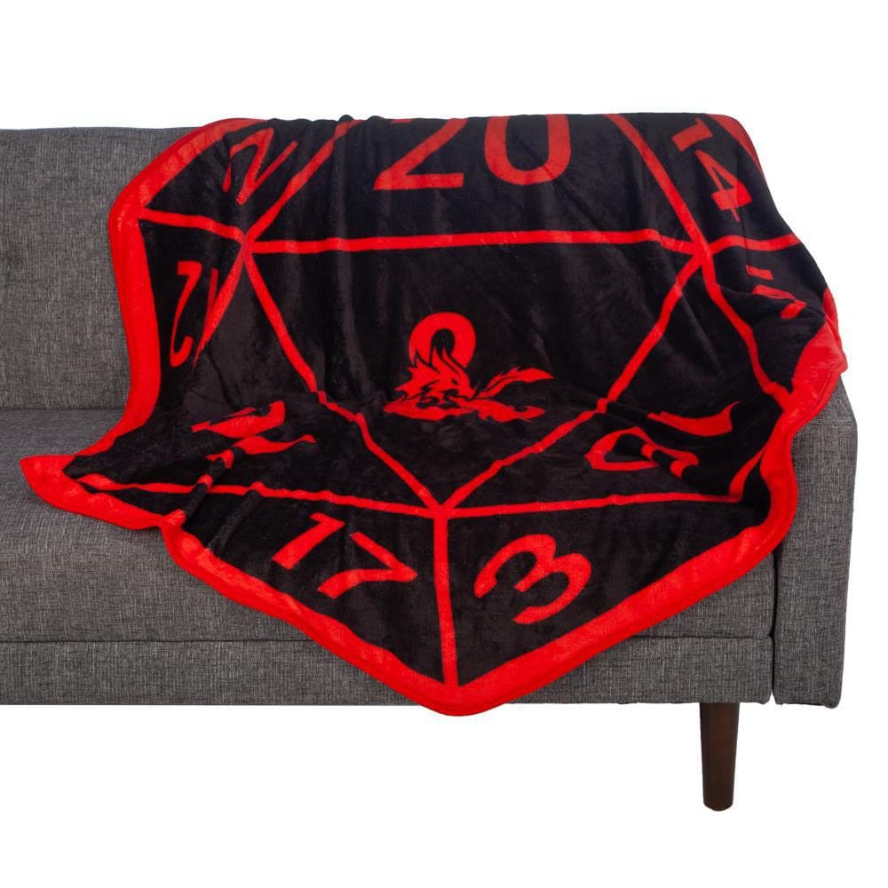 52 x 60 Dungeons & Dragons Dice Shaped Fleece Throw Blanket 