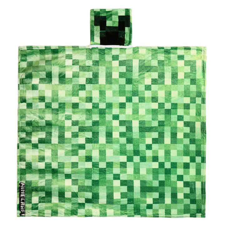 12.5 x 50 Minecraft Creeper Fleece Pocket Throw Blanket - 