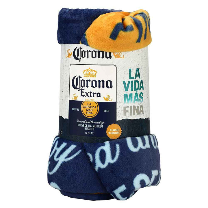 Corona Logo Fleece Throw Blanket - Home Decor