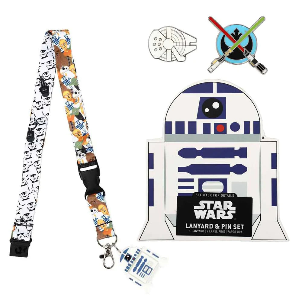 Star Wars Rebel Empire Characters Lapel Pins & Lanyard Box 