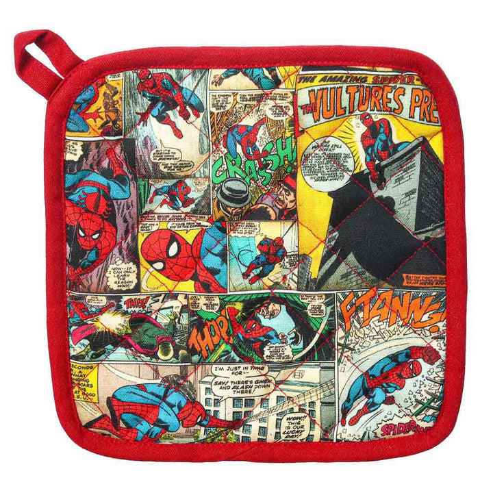 Marvel Spider-Man Retro Comic Book Tea Towel & Hot Pad (Set