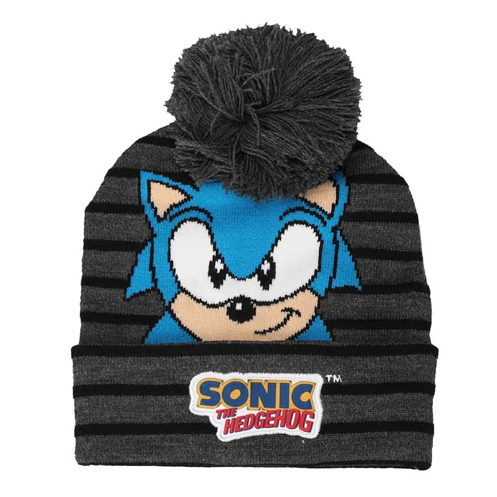 3 Piece Sonic The Hedgehog Youth Beanie Scarf & Gloves Combo