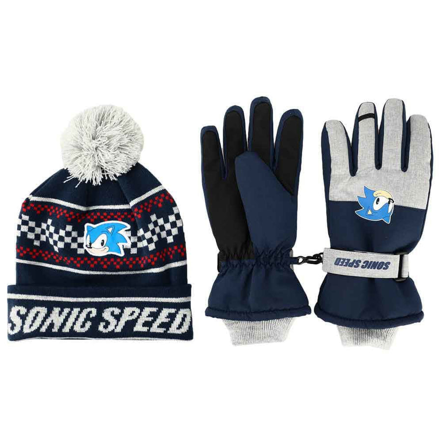 Sonic Speed Youth Beanie & Ski Gloves Combo - Clothing - 