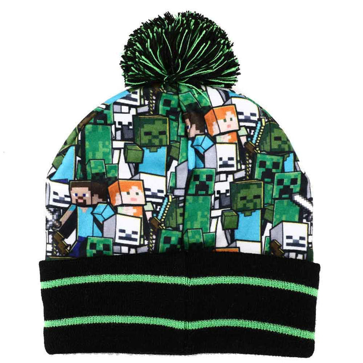 Minecraft Time To Mine Youth Beanie & Ski Gloves Combo - 