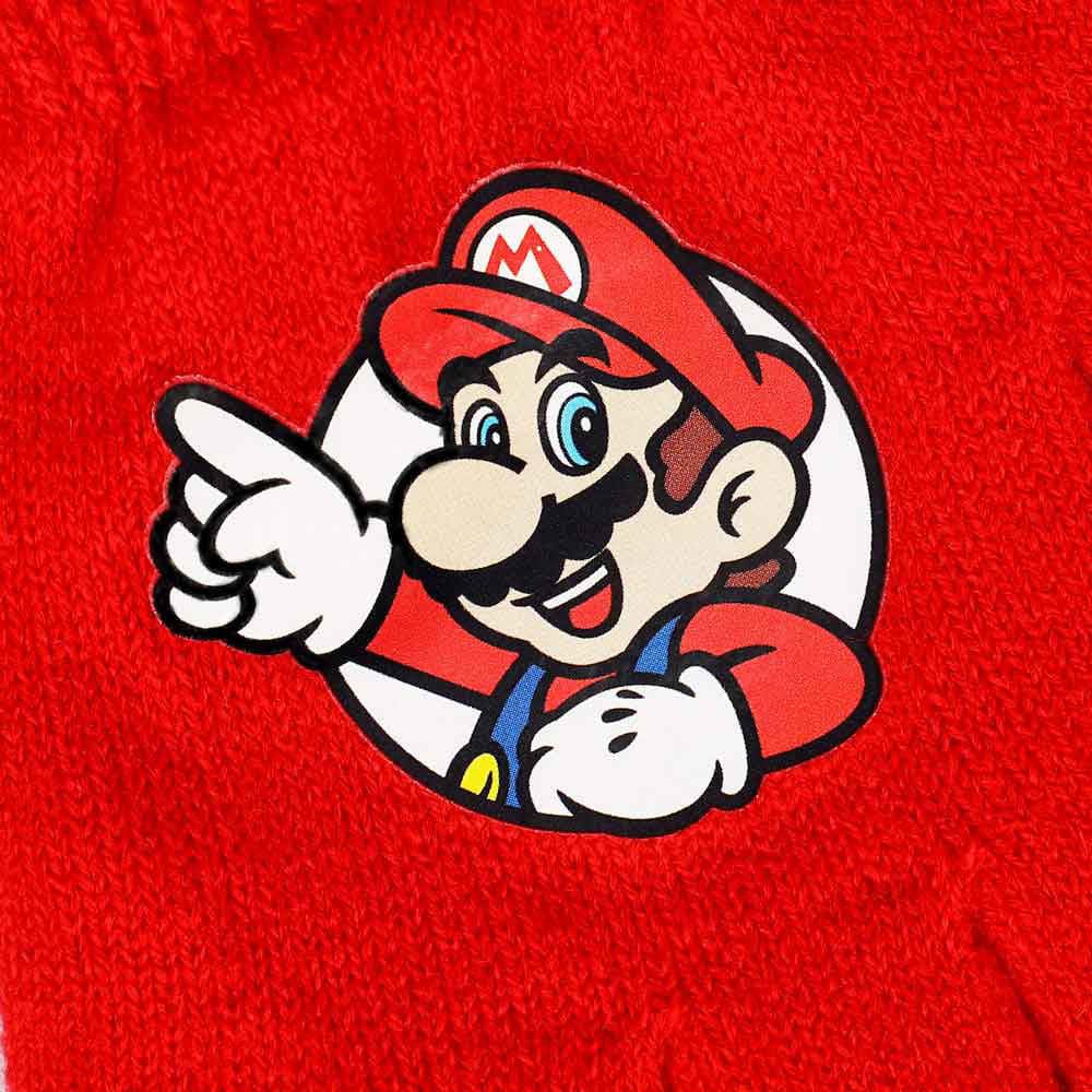 Super Mario Bros Youth Beanie & Gloves Combo (Set of 2) - 