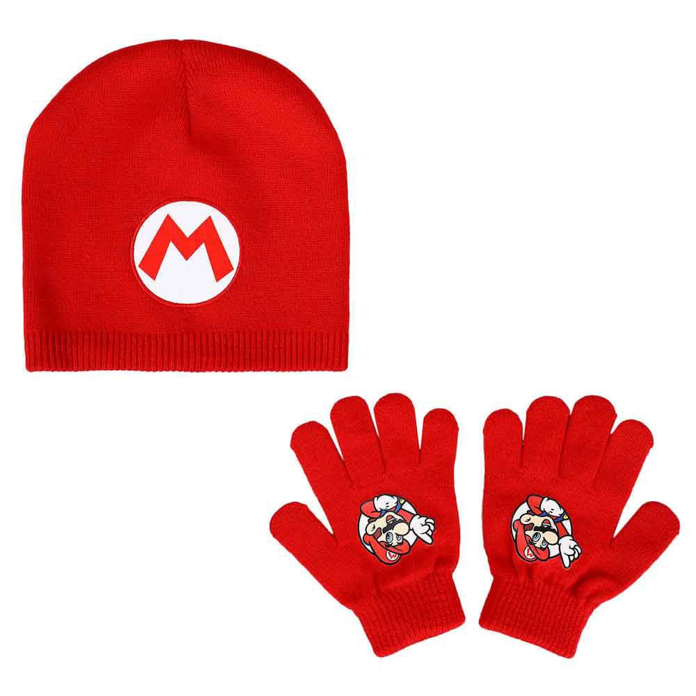 Super Mario Bros Youth Beanie & Gloves Combo (Set of 2) - 