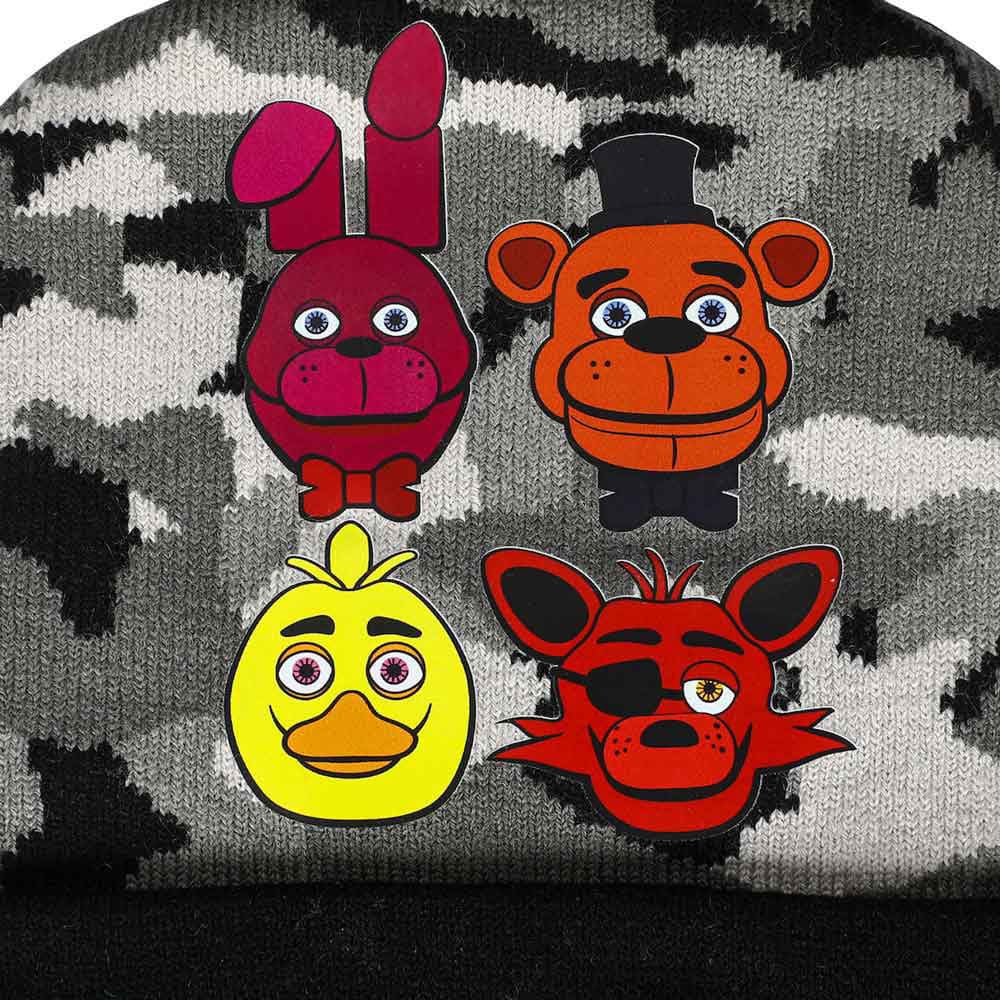 Five Nights of Freddy Youth Pom Beanie & Gloves Combo - 