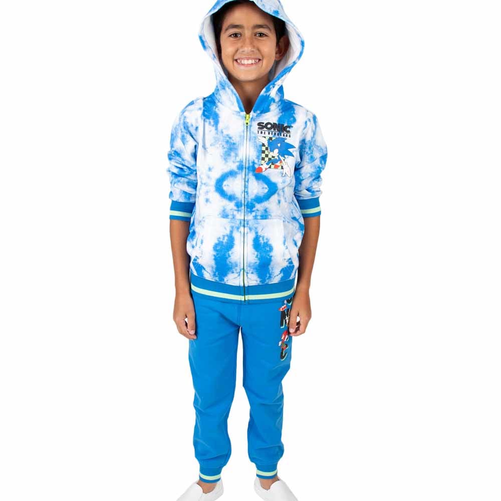 Sonic The Hedgehog Youth Zip-Up Hoodie & Jogger Set -