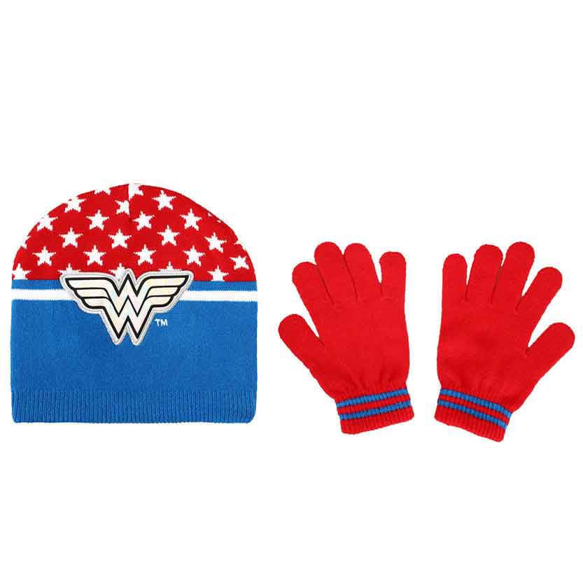 DC Comics Wonder Woman Youth Beanie & Gloves Combo - 