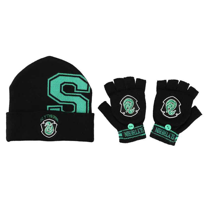 Harry Potter Slytherin Beanie & Glomitts Combo - Clothing - 