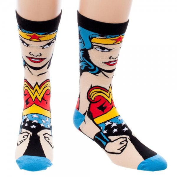 Dc Comics Wonder Woman Animigos 360 Character Socks - Socks