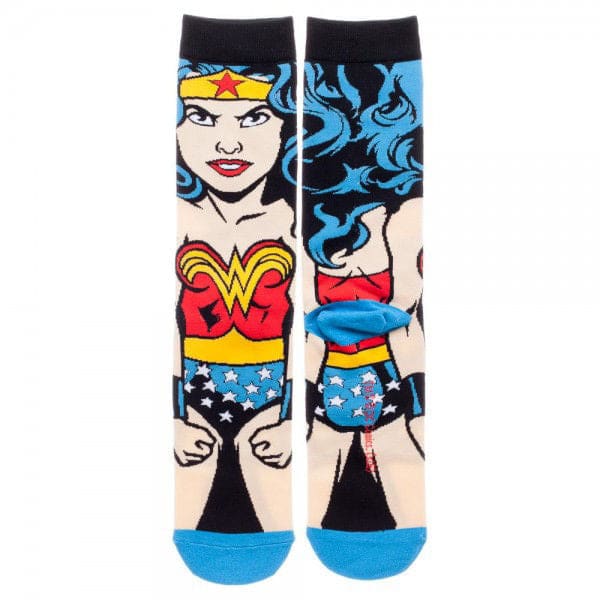 Dc Comics Wonder Woman Animigos 360 Character Socks - Socks