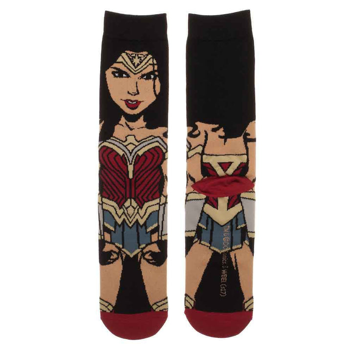 Dc Comics Justice League Wonder Woman 360 Character Socks - 