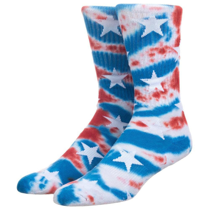 Americana Tie Dye Stars Crew Socks - Socks