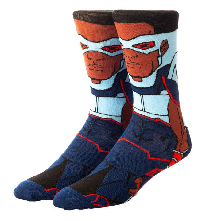 Marvel Falcon Animigos 360 Character Socks - Socks