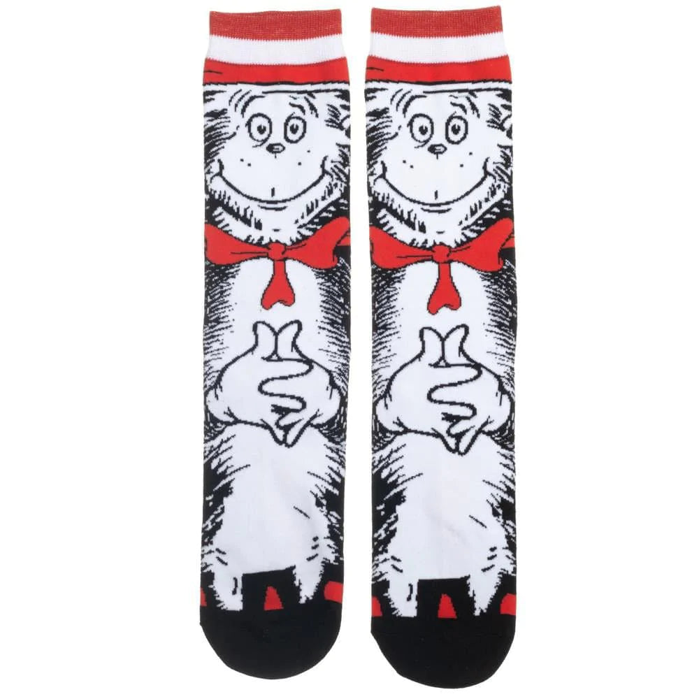 Dr. Seuss Cat In The Hat Animigos 360 Character Socks -