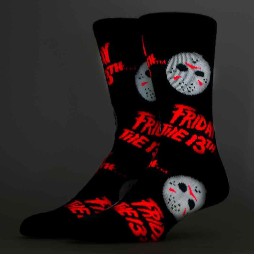 Friday the 13th Black Light Crew Socks - Socks