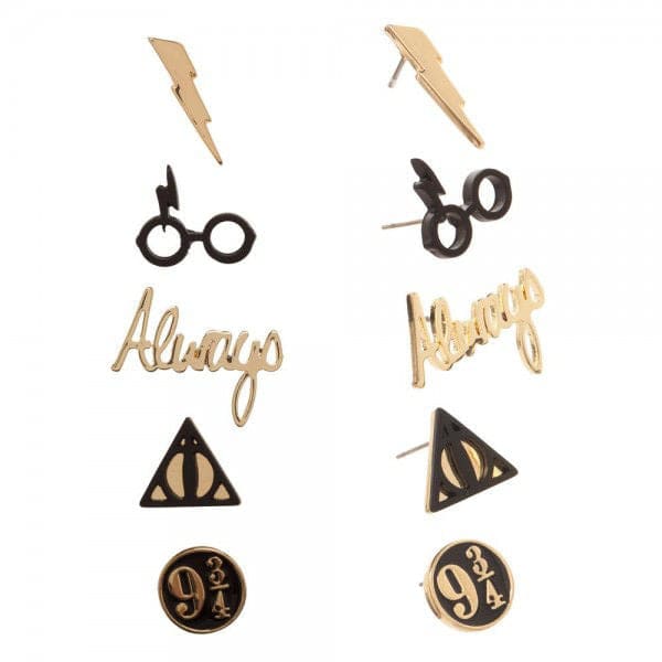 Harry Potter Earring Set (Pack of 5) - Jewelry - Earrings