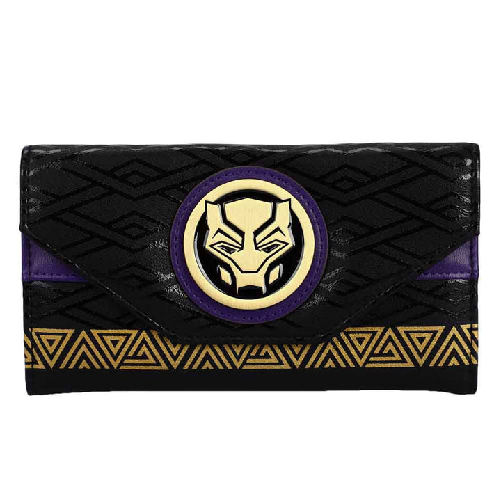 Marvel Black Panther Wakanda Forever Tribal Bi-Fold Wallet -