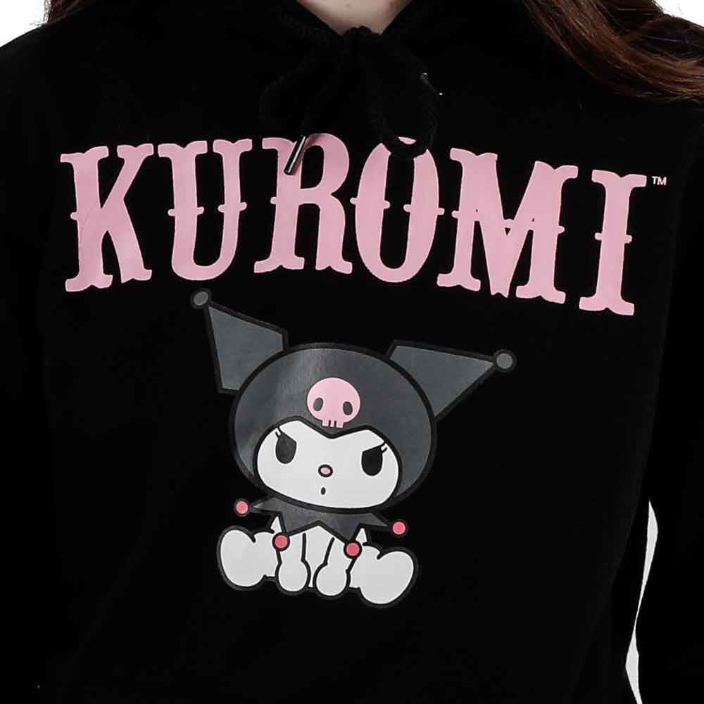 Kuromi 3D Plush Ears Cosplay Hoodie - Clothing - Hoodies