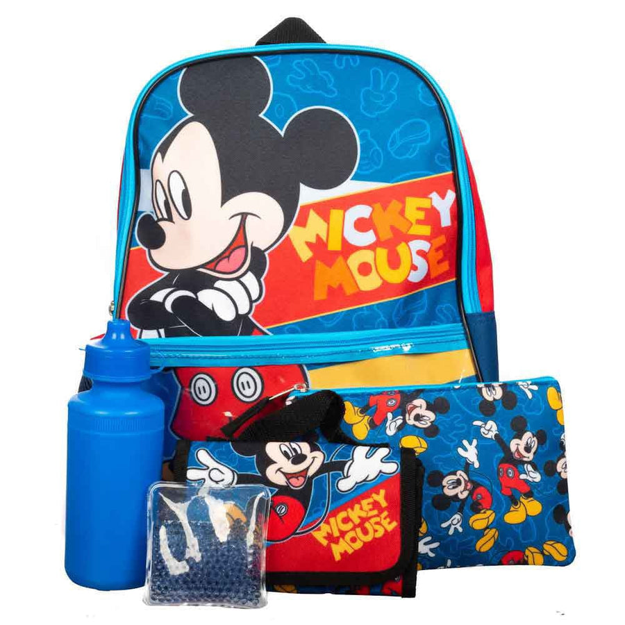 16 Disney Mickey Mouse Backpack (5 Piece Set) - Backpacks